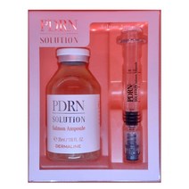 Dermaline 솔루션 살몬 앰플 연어 PDRN 미백 주름 피부톤 개선 MTS 에센스, 1set, 35ml