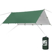 렉타타프 헥사 타프 윈드 스크린 그늘막 3.2x3m 초경량 210t 실버 방수포 캐노피, 육군 녹색 l, 협력사