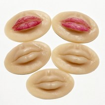 반영구화장 반영구재료 타투용품 메이크업연습용 실리콘스킨 영구 메이크업 아티스트를위한, 5개