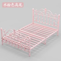 가벼운 고급 철제 침대 유럽식 공주풍 엔틱 가구 라지킹프레임, 1800mm x 2000mm, A