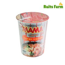 [루츠팜] 태국 컵라면 마마 쉬림 톰얌 70g 똠얌 라면 똠냠 쉬림프 플레이버