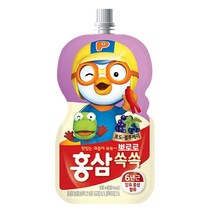팔도 뽀로로 홍삼쏙쏙 어린이음료 100ml, 100개, 포도블루베리