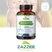 Zazzee Myo-Inositol 2000mg 재지 미오-이노시톨 120캡슐, 1개, 기본