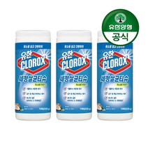 유한양행 [본사직영] 유한크로락스 세정살균티슈 퍼시픽 브리즈 & 코코넛 70매, 559g, 3개