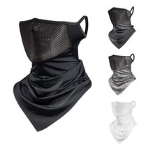 1+1 자전거버프 여름 귀걸이 자전거마스크 자외선차단 쿨마스크 스포츠마스크, 럼프마스크(블랙+차콜)