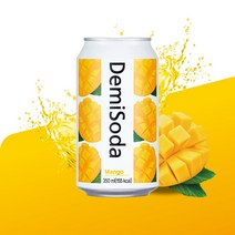 데미소다 망고 350ml 24 뚱캔(완박스) 탄산음료, 1세트