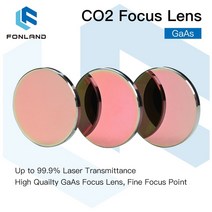 fonland gaas 초점 렌즈 dia.18 19.05 20 25mm fl 38.1 50.8 63.5 76.2 101.6mm 1.5-4 CO2 레이저 조각 절단기용