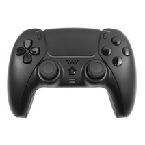 블루투스 무선 PS4 컨트롤러 6 축 듀얼 진동 감지 게임 조이스틱 패드 PS5 스타일 PC 노트북 안드로이드, 한개옵션1, 03 빨간