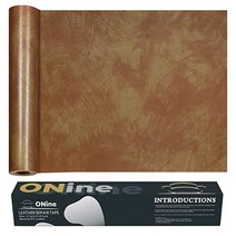 ONine 가죽 수리 패치 테이프 12 x 48인치 자체 접착 소파 방수 내마모성 가구용 운전석 카시트(검은색), 낙타