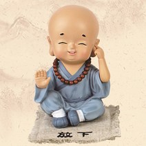 태양아로마향 세라믹 동자승 미니어처 피규어, YM-102