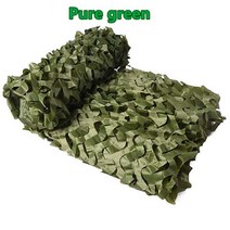 위장막 위장 그물 육군 카모 훈련 숲 자동차 천막 캠핑 차양, 3x10m, Pure green