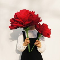 자이언트 / 점보 카네이션 만들기 페이퍼 플라워 - 어버이날 스승의날 졸업식, 파스텔핑크