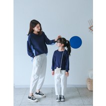 모녀커플룩 봄 가을 순면 캐주얼 올 매치 슈트 코디 가족사진촬영 맘딸 휴일 나들이 패션