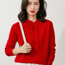루즈핏 후드티 제철이 아닌 후드맨투맨 여성 캐시미어스웨터 겨울 가을 울니트 얇은 와이드 핏아우터 풀오버 4089735518