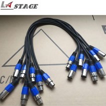 디제잉장비 오디오인터페이스 1m-10m dmx 케이블 dmx512 무대 조명 3 핀 커넥터 무대 조명 dmx dj, 7개 1m