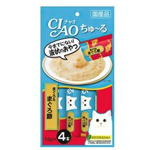 챠오 츄루 고양이 냥이 짜먹는 참치참치포 4개 먹이 길냥이 특식 고냥이