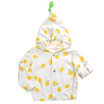 그린베베 국내생산 영유아용 여름 레몬트리 후드점퍼(단품)