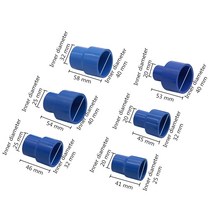ibc탱크 25 20mm 40 32mm 40/32 20/25mm PVC 스트레이트 감소 커넥터 파이프 감속기 어댑터 관개 워터 피팅 1 개, 02 Grey_04 32mm-25mm