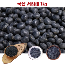 햇서리태 서리태 1kg 서리태차 속천 검은콩 검정콩 국산 무안 황토밭 서리태, 1개
