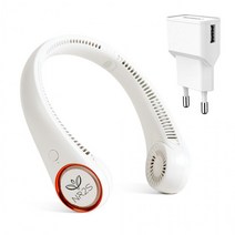 넥밴드 충전기 NR-1 무선 엔알투에스 선풍기 사은품2종 넥풍기 얼음냉팩 목 목걸이형 3세대, 화이트+충전기+얼음냉팩