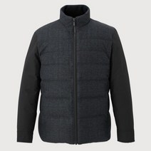 인디안 INDIAN 남성 체크 배색 다운 점퍼_MITCLXW9511