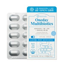 뉴트리랩스 원데이 멀티바이오틱스 장 유산균 프로바이오틱스, 60캡슐, 30g, 1팩