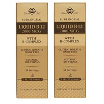 Now Foods Solgar 솔가 리퀴드 비타민B12 2000mcg 위드 B-Complex 액상 59ml 2팩, 1개, 1세트