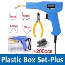 핸디 플라스틱 용접기 50W 핫 스테이플러 PVC 수리 자동차 범퍼 차고 도구, 03 Red welder gun2_01 EU plug