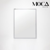 모카바스 욕실용 거울 모음, 퓨어 워시 화이트 욕실거울(600X800)