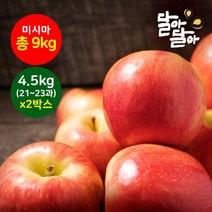달아달아 정품사과 미시마 4.5kg(21-23과) 2박스, 단품