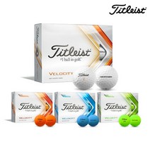 스포츠_ 타이틀리스트 VELOCITY 벨로시티 골프볼 [4컬러], 화이트