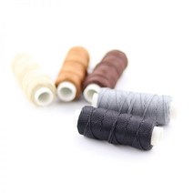 내구성 라운드 왁스 스레드 0.8mm 너비 DIY 가죽 공예 도구 스티칭 신발 핸드백 수하물 액세서리 20m/롤, 32 royalblue