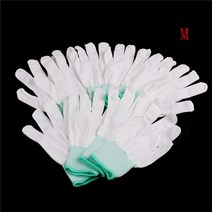 5pair 정전기 방지 ESD 전자 작업 장갑 Pu 코팅 손바닥 코팅 손가락 장갑, 응급 처치, 5쌍, 5개