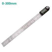 0-200mm/300mm 전자 디지털 각도 측정기 스테인레스 스틸 눈금자 각도기 경사계 각도계 측정기, 2.3mm