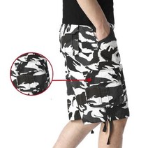 남성용 여름 위장 밀리터리 카고 반바지 캐주얼 코튼 배기 멀티 포켓 스트레이트 숏 팬츠 스트리트웨어 육군 작업