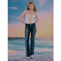 익스파이어드걸 로우 라이즈 데님 팬츠 딥