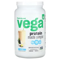 이지몰 Vega (베가) 식물성 Protein Made Simple 캐러멜 토피 맛 258g(9.1oz) No.95246, 260.82 g, 바닐라