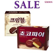 크라운 크림블 카카오 12p 360g + 쵸코파이 12p 420g 초코파이, 크림블12p 1개+쵸코파이12p 1개