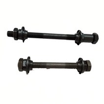 자전거 휠 허브 액슬 산악 자전거 퀵 릴리스 중공 축 허브 전면 및 후면 퀵 릴리스 센터 샤프트 블랙 볼 샤프트, 1개, 03 Front add rear, 단일