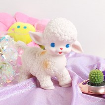 갓샵 루버돌 베이비램 핑크인테리어 [양 장식인형 빈티지 레트로 삑삑이 인형 피규어 귀여운 소품]