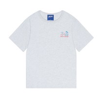 뮤직프리크 남여공용 프린트 U넥 캐릭터 티셔츠