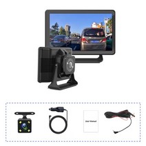 블박 5채널 블랙박스 4K FULLHD 4.5 인치 1080 운전 비디오 레코더 트럭, 듀얼 렌즈, tf 카드 없이