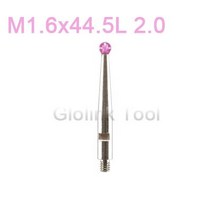 M2 나사 루비 3D 3 차원 게이지 미터 좌표 측정기 CMM 팁 레버 프로브 다이얼 테스트 표시기, 13 M.6x44.5L 2.0 RUBY