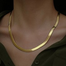 야구선수 목걸이 패션 24k 골드 목걸이 4mm40-45-50cm 블레이드 목걸이 뱀 뼈 체인 남자 39s amp 여성용 보석 선물