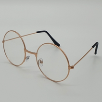 동글이 철테 안경 로즈골드 메탈 둥근 패션