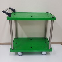 2단카트 중 450*750 PVC바퀴 회색바퀴 무음바퀴 사각대차 구르마 밀차 다용도대차, 1개