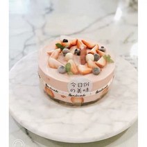 110566 돌림판 대리석 케이크원형 샌드 가정용 홈베이킹도구 촬영 전시대 12inch10, 흐린 흰색 직경 35cm 14 인치