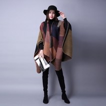 바이미 여성 숄 우드 여성용 니트 어깨숄