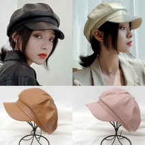 차밍몰 합성가죽 헌팅캡 마도로스(S1364-합피팔각)베레모 팔각모 모자 버킷햇