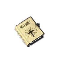 HOLYBIBLE 가죽 성경책 펜던트 목걸이 미니어쳐 납골당꾸미기 처 추모장식 FRANKLIN 키링 봉안당 16 Scale Mini English Edition 거룩한 성경 책 D, 6.F